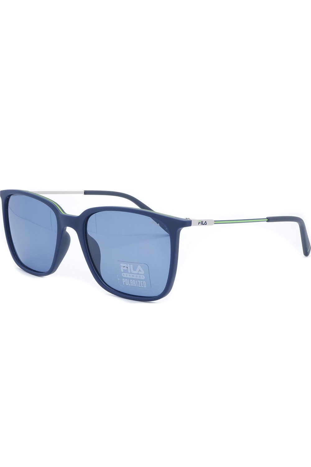 Fila - Occhiali da sole in celluloide squadrati unisex blu - SF9393 C03P