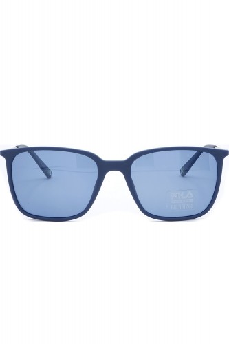 Fila - Occhiali da sole in celluloide squadrati unisex blu - SF9393 C03P 2