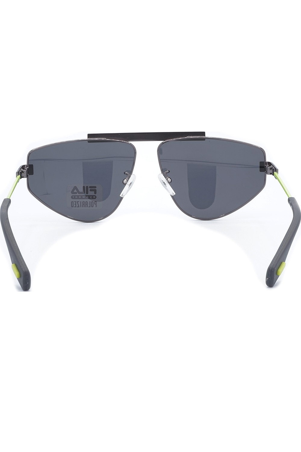 Fila - Occhiali da sole in metallo rettangolari unisex argento - SF9993 568P