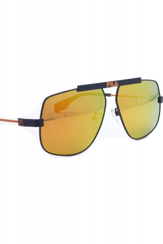 Fila - Occhiali da sole in metallo squadrati unisex blu - SF9994 C49P