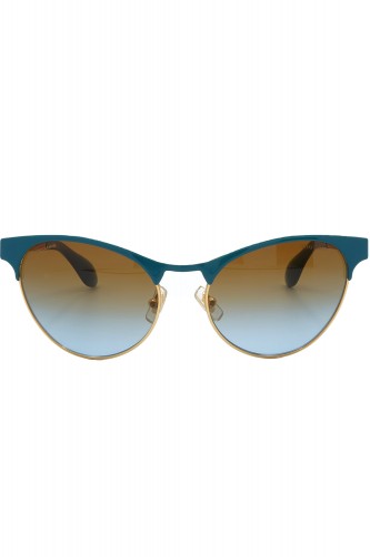 Miu Miu - Occhiali da sole in metallo cat eye per donna oro - SMU50O NAD-1F0 2