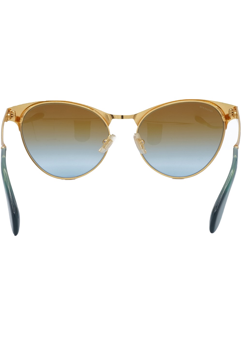 Miu Miu - Occhiali da sole in metallo cat eye per donna oro - SMU50O NAD-1F0