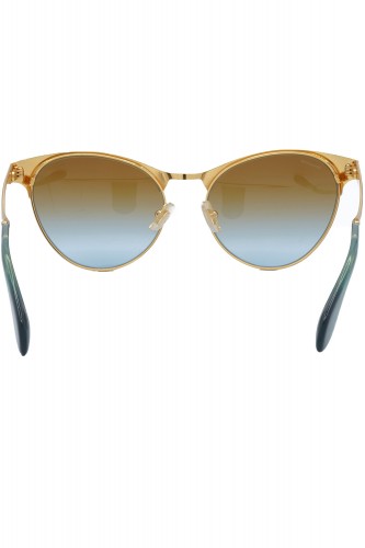 Miu Miu - Occhiali da sole in metallo cat eye per donna oro - SMU50O NAD-1F0