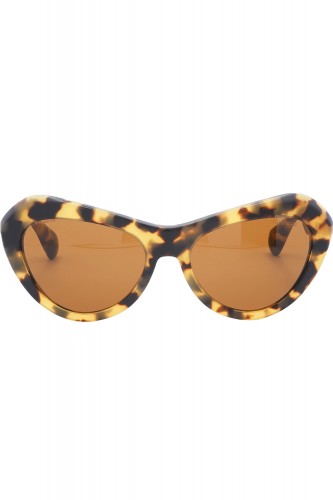 Miu Miu - Occhiali da sole in celluloide cat eye per donna tartarugato - SMU01N