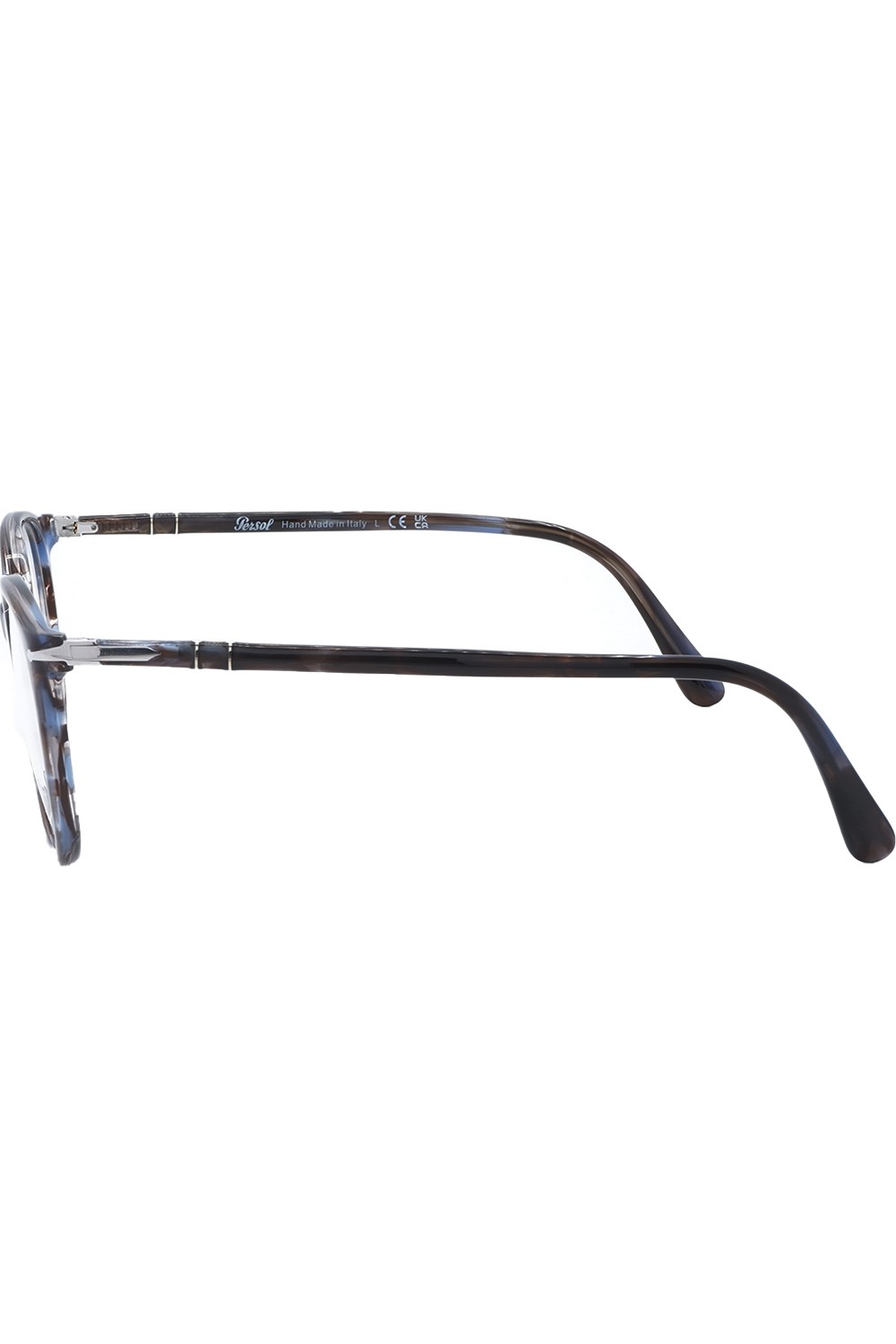 Persol - Occhiali da vista in celluloide ovali unisex grigio striato - 331V 1155