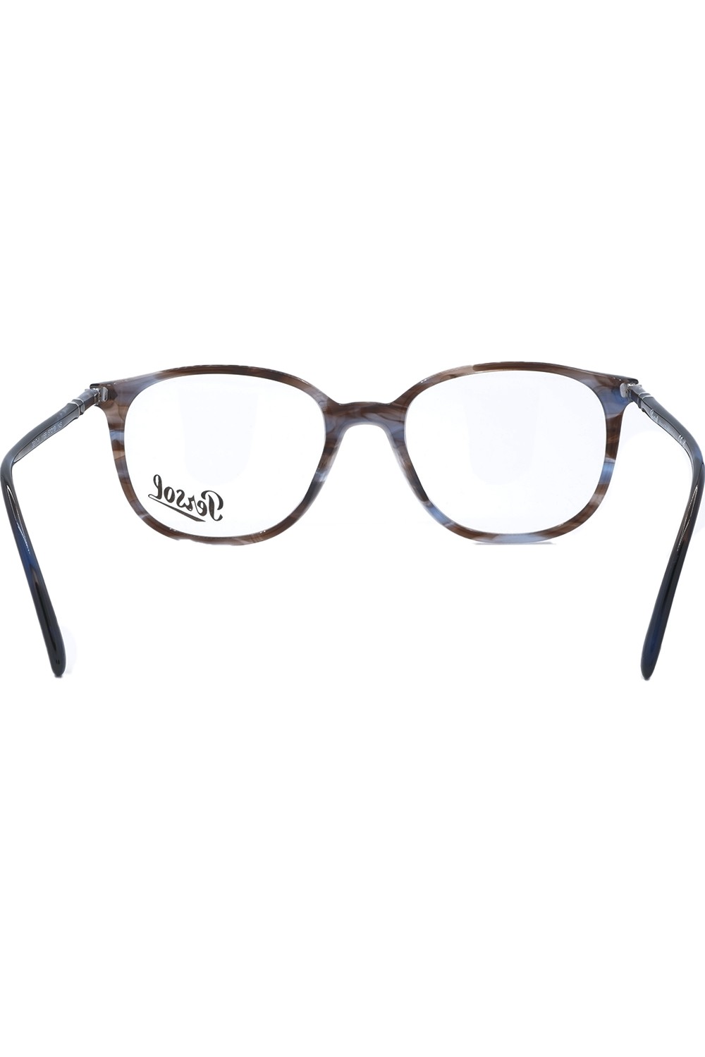 Persol - Occhiali da vista in celluloide ovali unisex grigio striato - 331V 1155