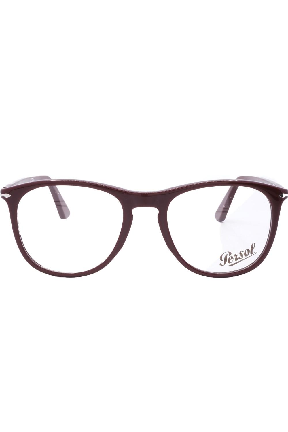 Persol - Occhiali da vista in celluloide squadrati per uomo bordeaux - 3314V