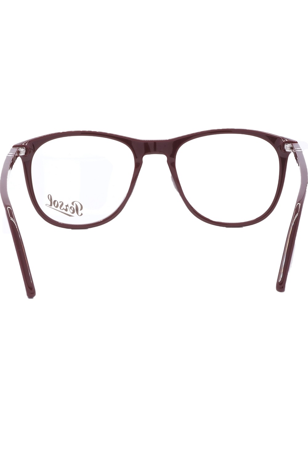Persol - Occhiali da vista in celluloide squadrati per uomo bordeaux - 3314V