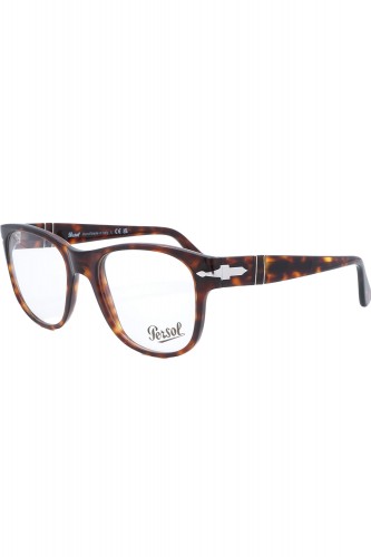 Persol - Occhiali da vista in celluloide squadrati per uomo tartarugato - 3312V