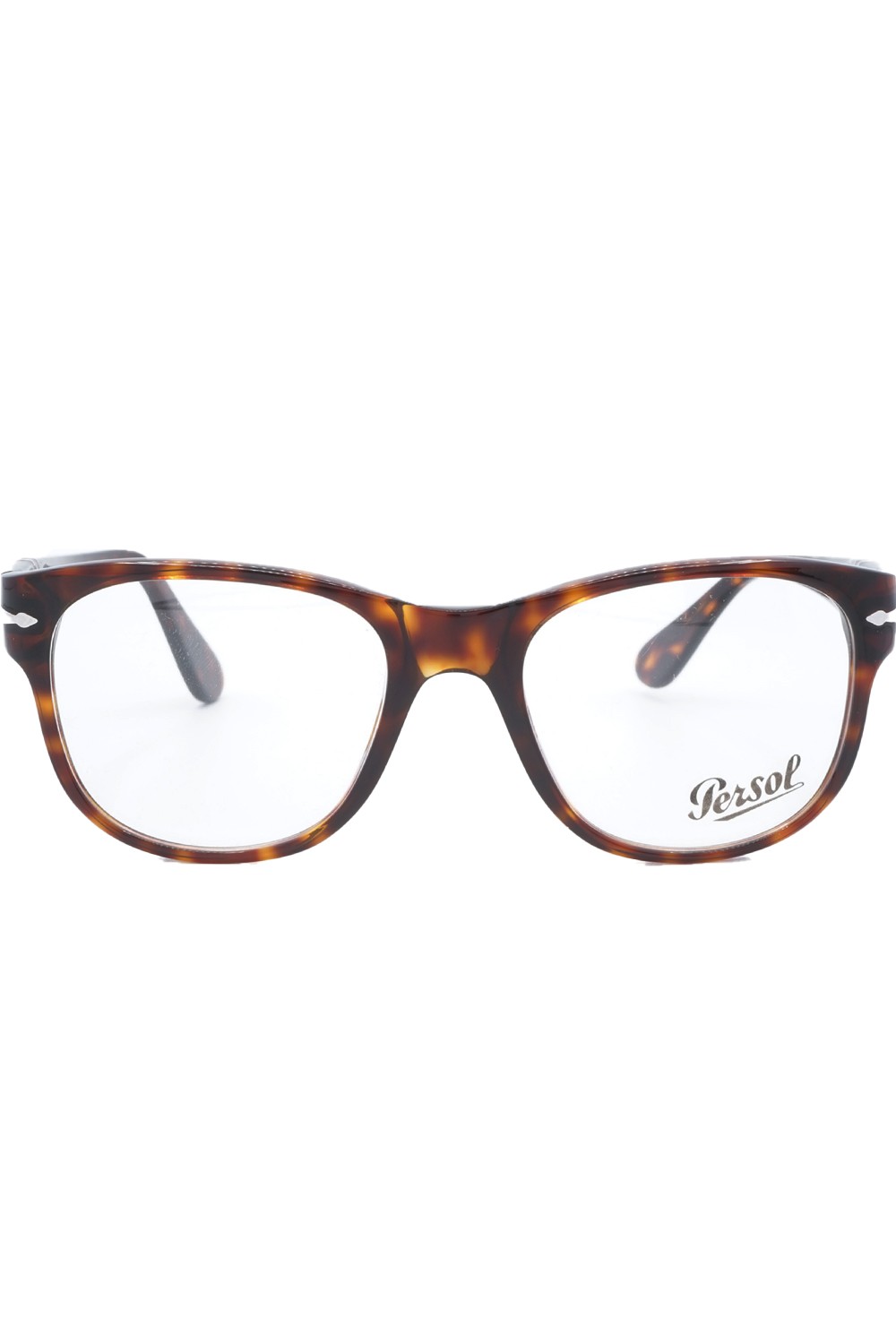 Persol - Occhiali da vista in celluloide squadrati per uomo tartarugato - 3312V