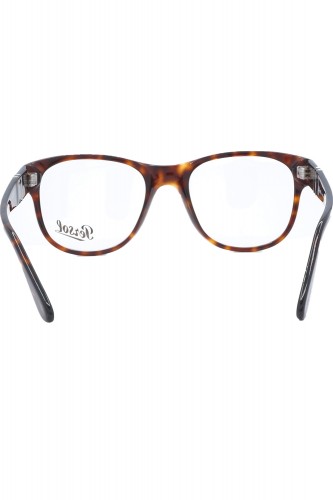 Persol - Occhiali da vista in celluloide squadrati per uomo tartarugato - 3312V