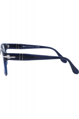 Persol - Occhiali da vista in celluloide squadrati per uomo blu - 3312V 181