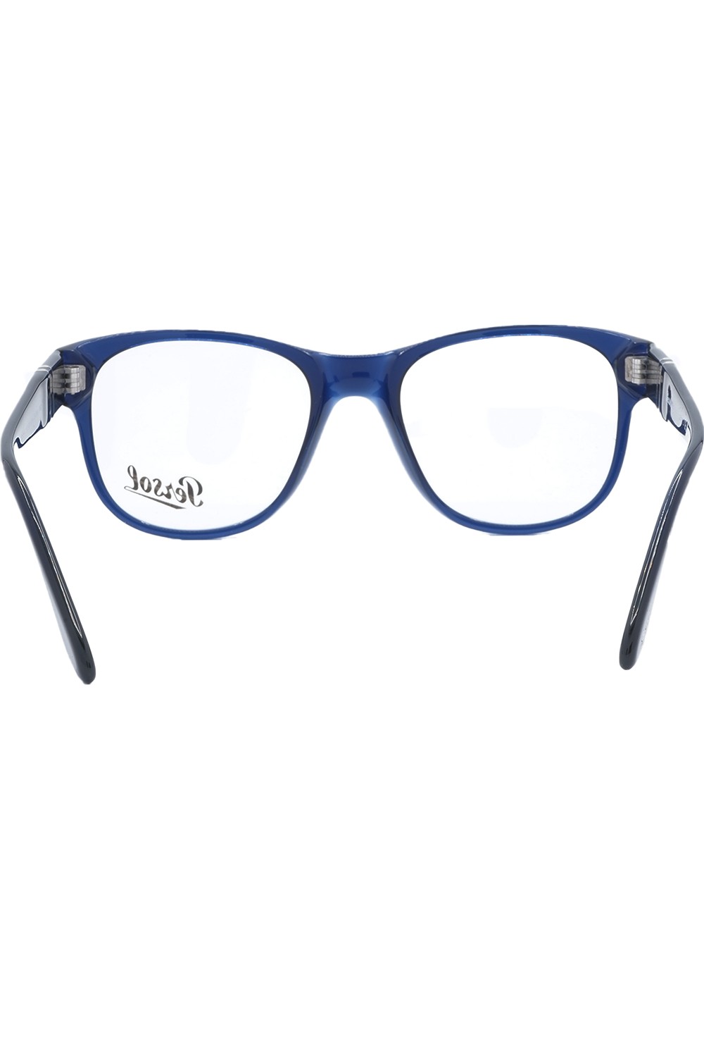 Persol - Occhiali da vista in celluloide squadrati per uomo blu - 3312V 181