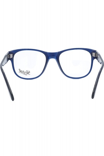 Persol - Occhiali da vista in celluloide squadrati per uomo blu - 3312V 181