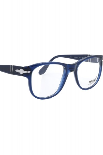 Persol - Occhiali da vista in celluloide squadrati per uomo blu - 3312V 181