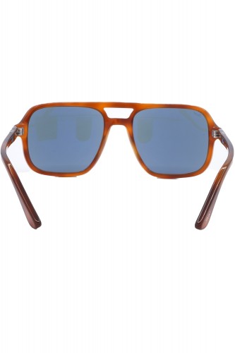 Persol - Occhiali da sole in celluloide squadrati per uomo tartarugato - 3328S