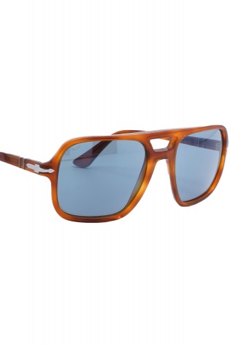 Persol - Occhiali da sole in celluloide squadrati per uomo tartarugato - 3328S