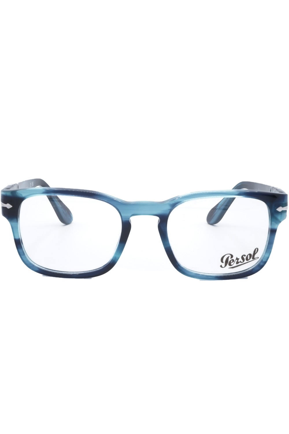 Persol - Occhiali da vista in celluloide squadrati per uomo blu - 3334V 1193