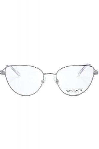 Swarovski - Occhiali da vista in metallo cat eye per donna argento - SK1007 4001 2