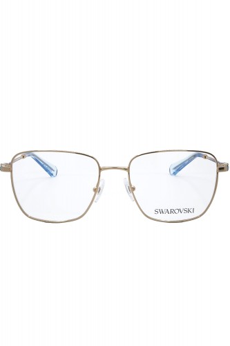 Swarovski - Occhiali da vista in metallo squadrati per donna oro - SK1003 4021