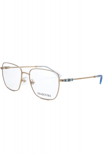 Swarovski - Occhiali da vista in metallo squadrati per donna oro - SK1003 4021
