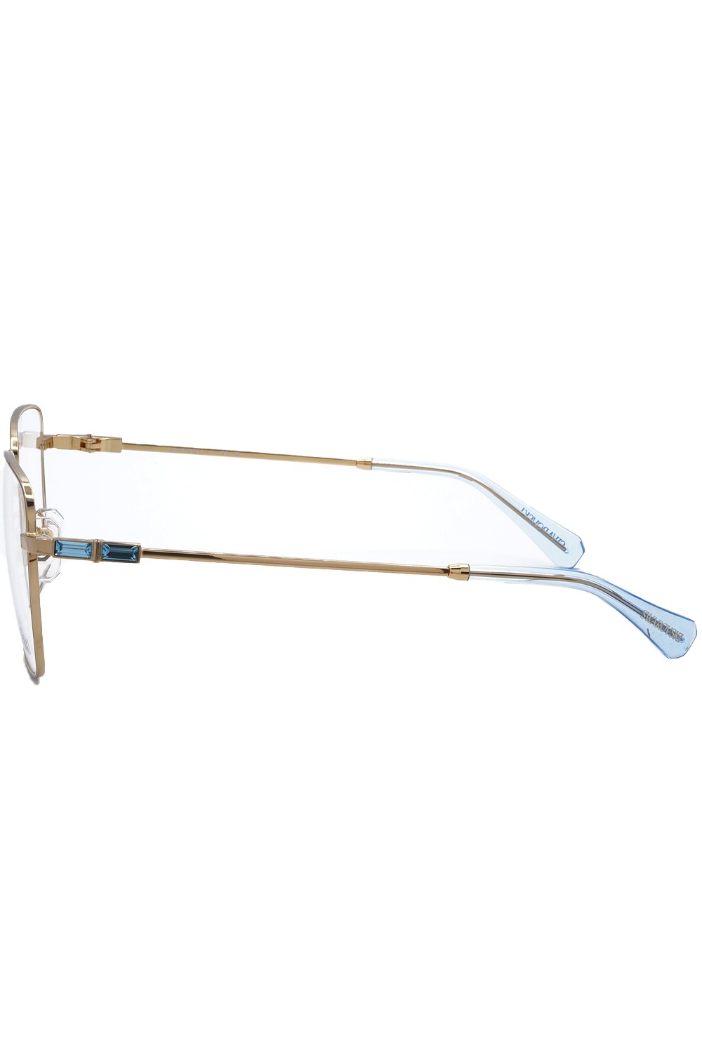 Swarovski - Occhiali da vista in metallo squadrati per donna oro - SK1003 4021