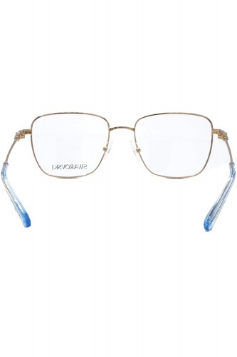 Swarovski - Occhiali da vista in metallo squadrati per donna oro - SK1003 4021