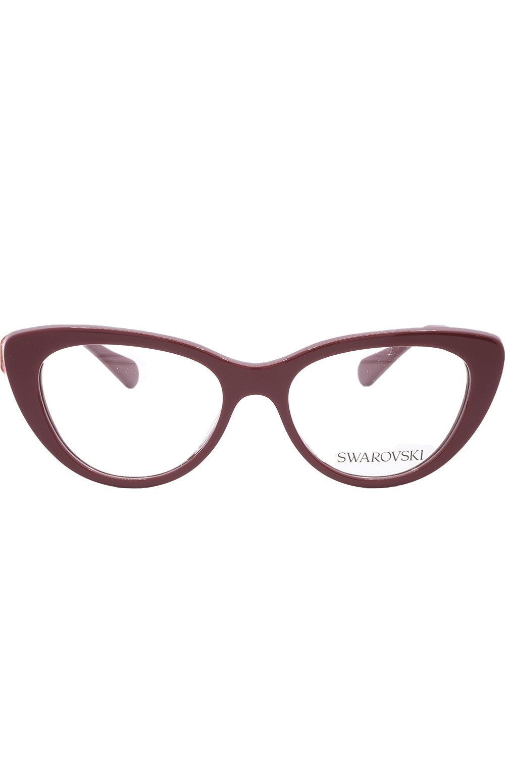 Swarovski - Occhiali da vista in celluloide cat eye per donna bordeaux - SK2005