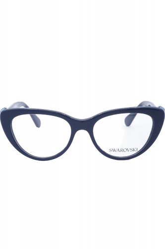 Swarovski - Occhiali da vista in celluloide cat eye per donna blu - SK2005 1004 2