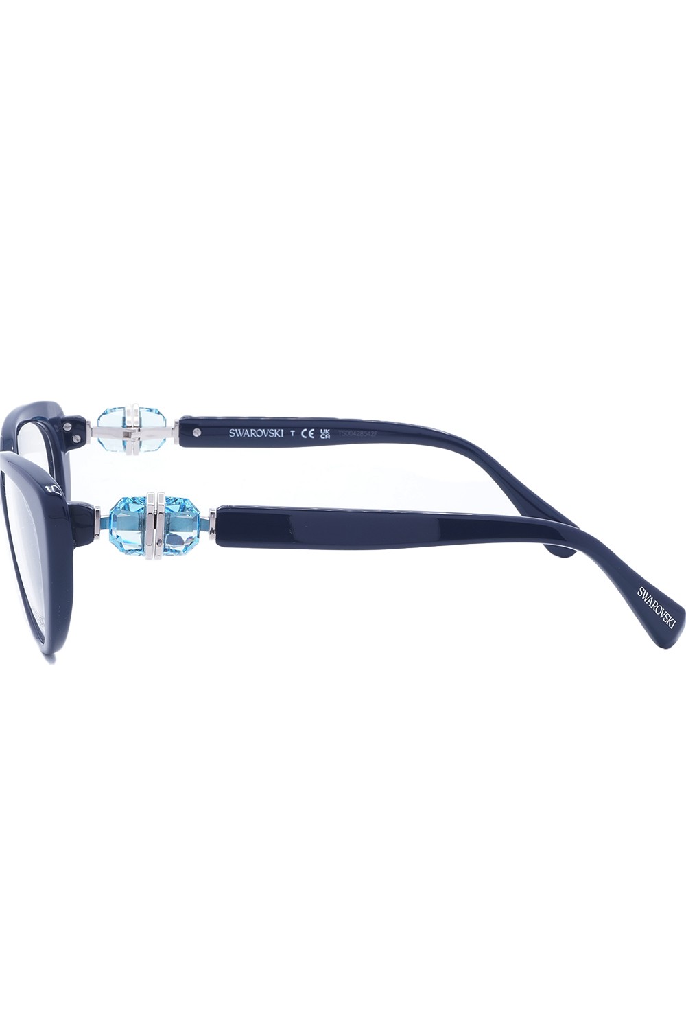 Swarovski - Occhiali da vista in celluloide cat eye per donna blu - SK2005 1004