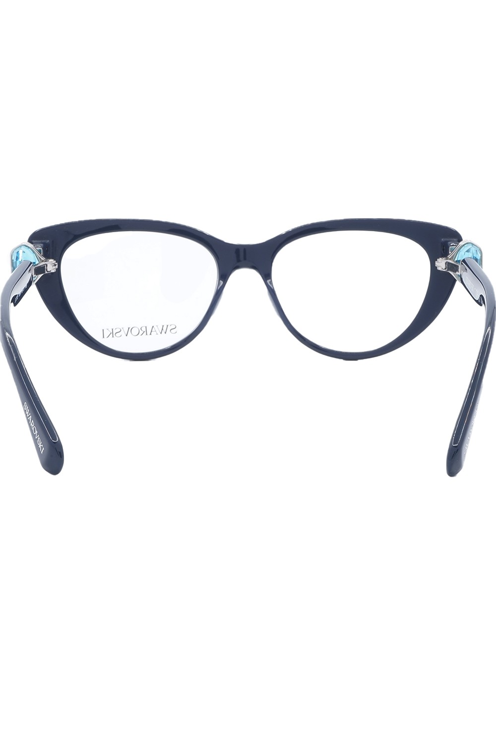 Swarovski - Occhiali da vista in celluloide cat eye per donna blu - SK2005 1004