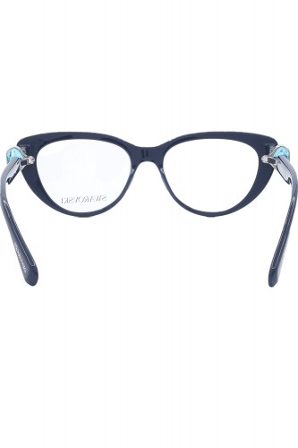 Swarovski - Occhiali da vista in celluloide cat eye per donna blu - SK2005 1004
