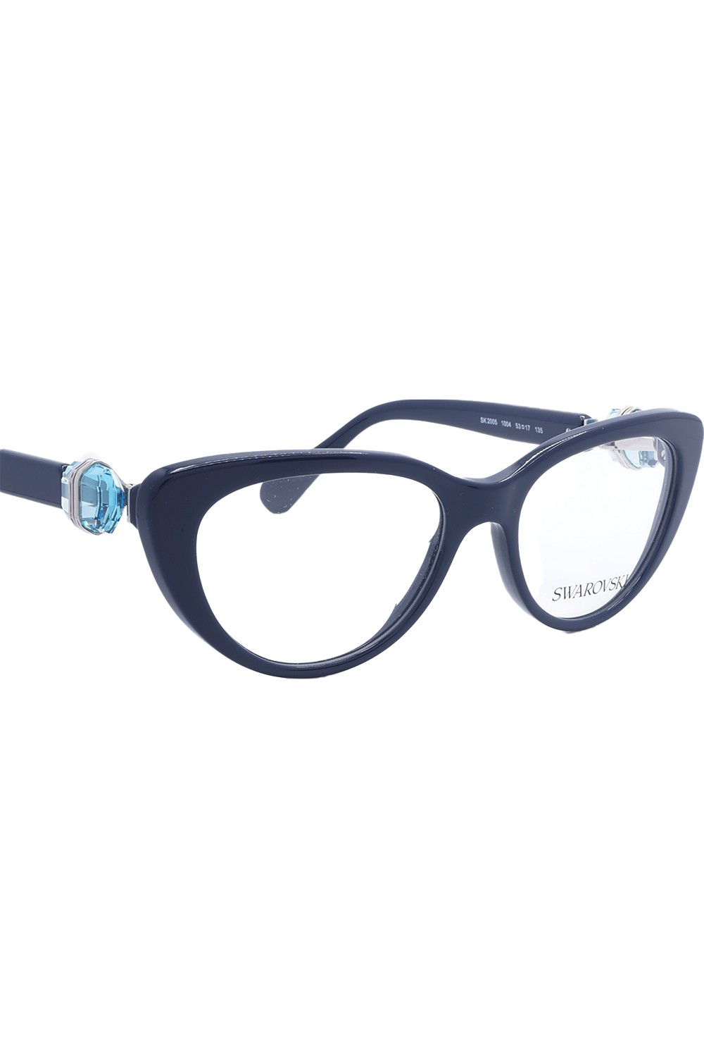 Swarovski - Occhiali da vista in celluloide cat eye per donna blu - SK2005 1004
