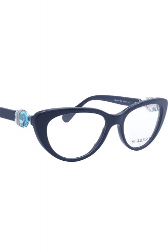 Swarovski - Occhiali da vista in celluloide cat eye per donna blu - SK2005 1004