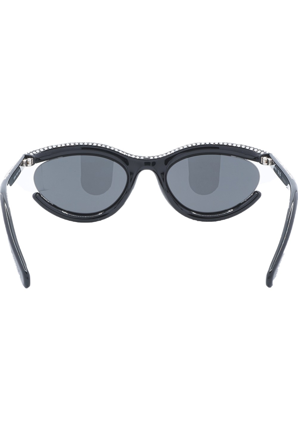 Swarovski - Occhiali da sole in celluloide ovali per donna nero - SK6006 100187