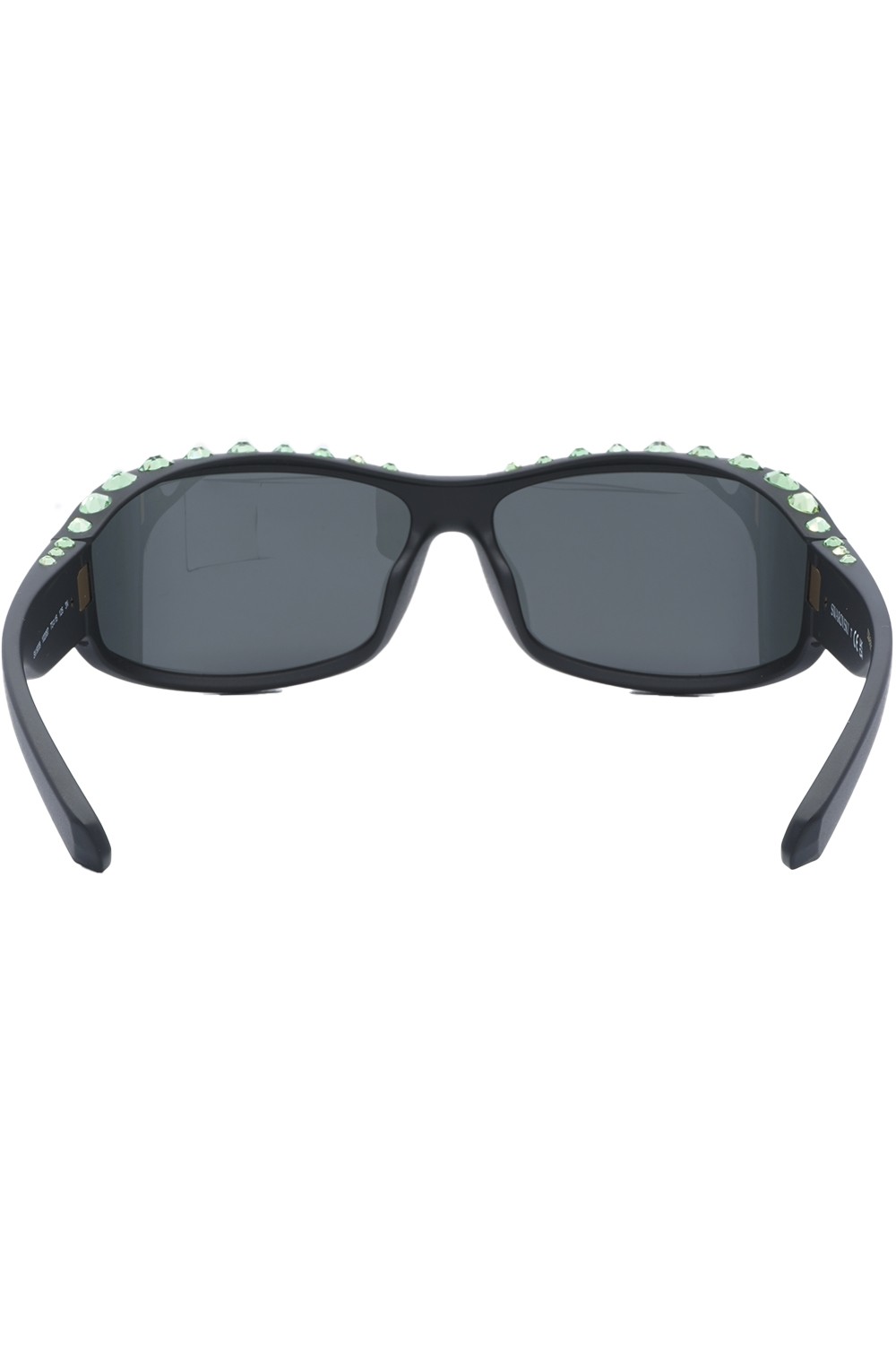 Swarovski - Occhiali da sole in celluloide avvolgenti unisex nero - SK6009