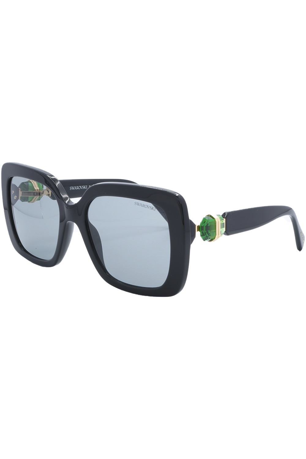 Swarovski - Occhiali da sole in celluloide a farfalla per donna nero - SK6001