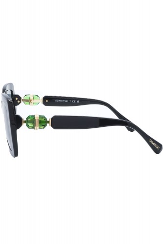 Swarovski - Occhiali da sole in celluloide a farfalla per donna nero - SK6001