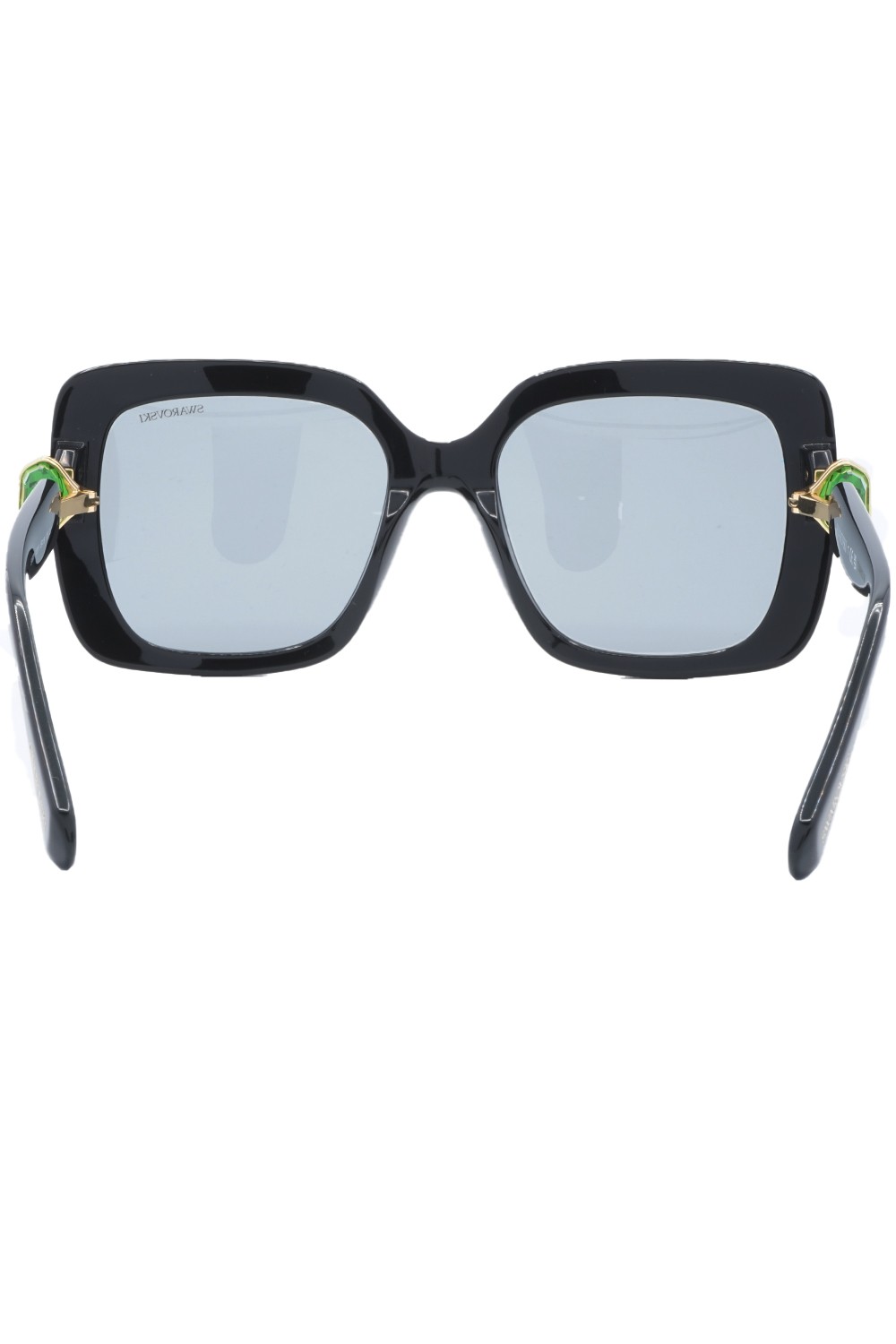 Swarovski - Occhiali da sole in celluloide a farfalla per donna nero - SK6001