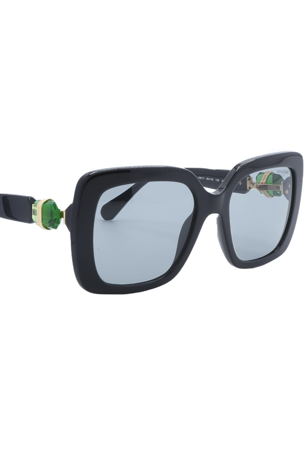 Swarovski - Occhiali da sole in celluloide a farfalla per donna nero - SK6001