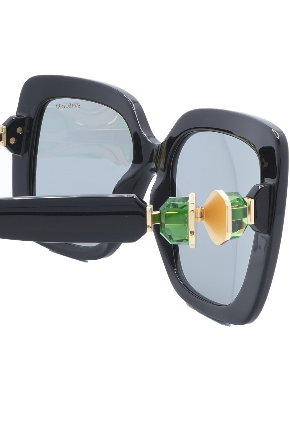 Swarovski - Occhiali da sole in celluloide a farfalla per donna nero - SK6001