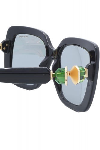 Swarovski - Occhiali da sole in celluloide a farfalla per donna nero - SK6001