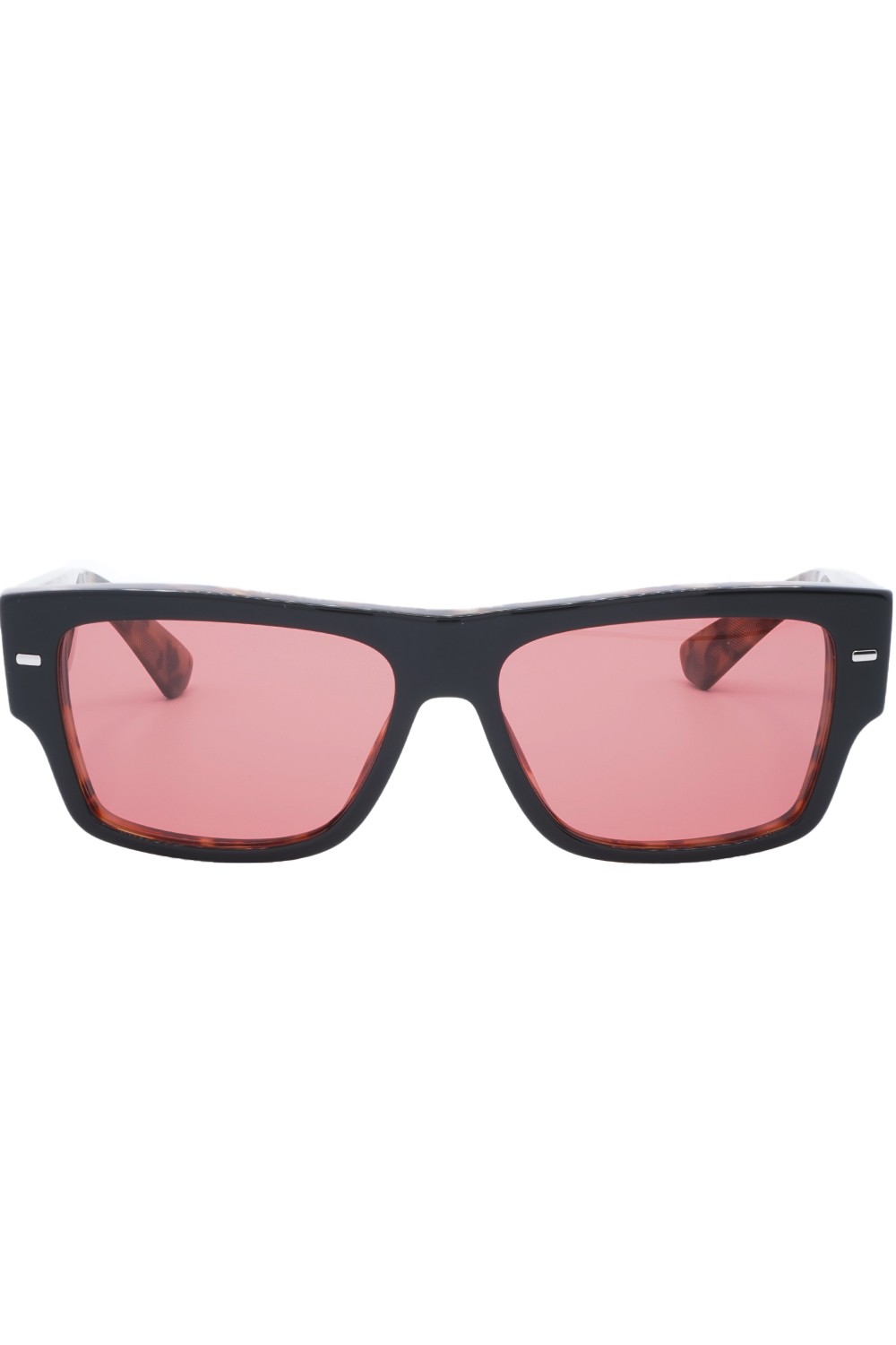 Dolce&Gabbana - Occhiali da sole in celluloide rettangolari per uomo nero -