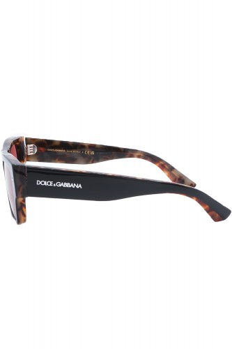 Dolce&Gabbana - Occhiali da sole in celluloide rettangolari per uomo nero -