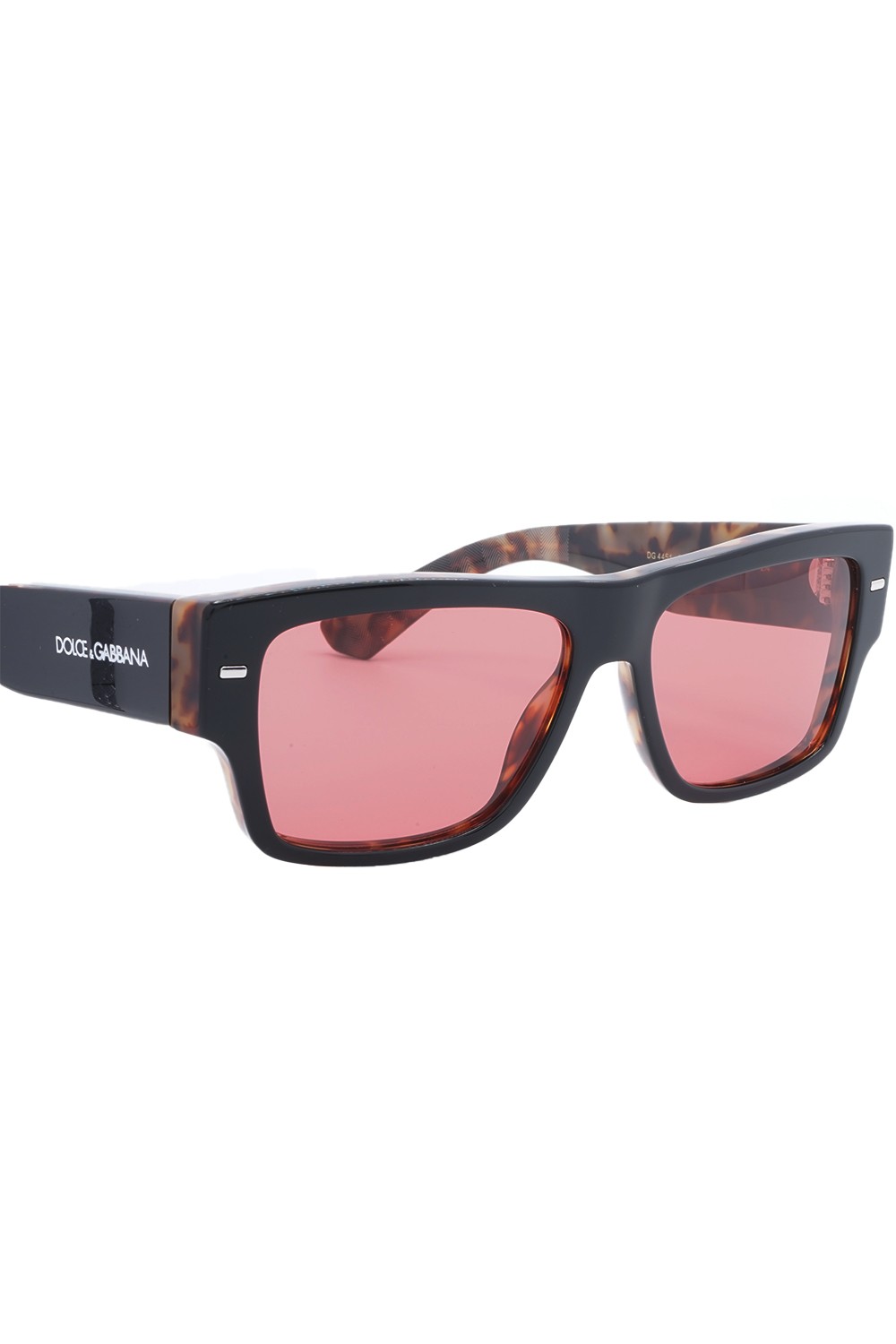 Dolce&Gabbana - Occhiali da sole in celluloide rettangolari per uomo nero -