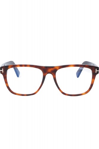 Tom Ford - Occhiali da vista in celluloide squadrati unisex tartarugato - 2