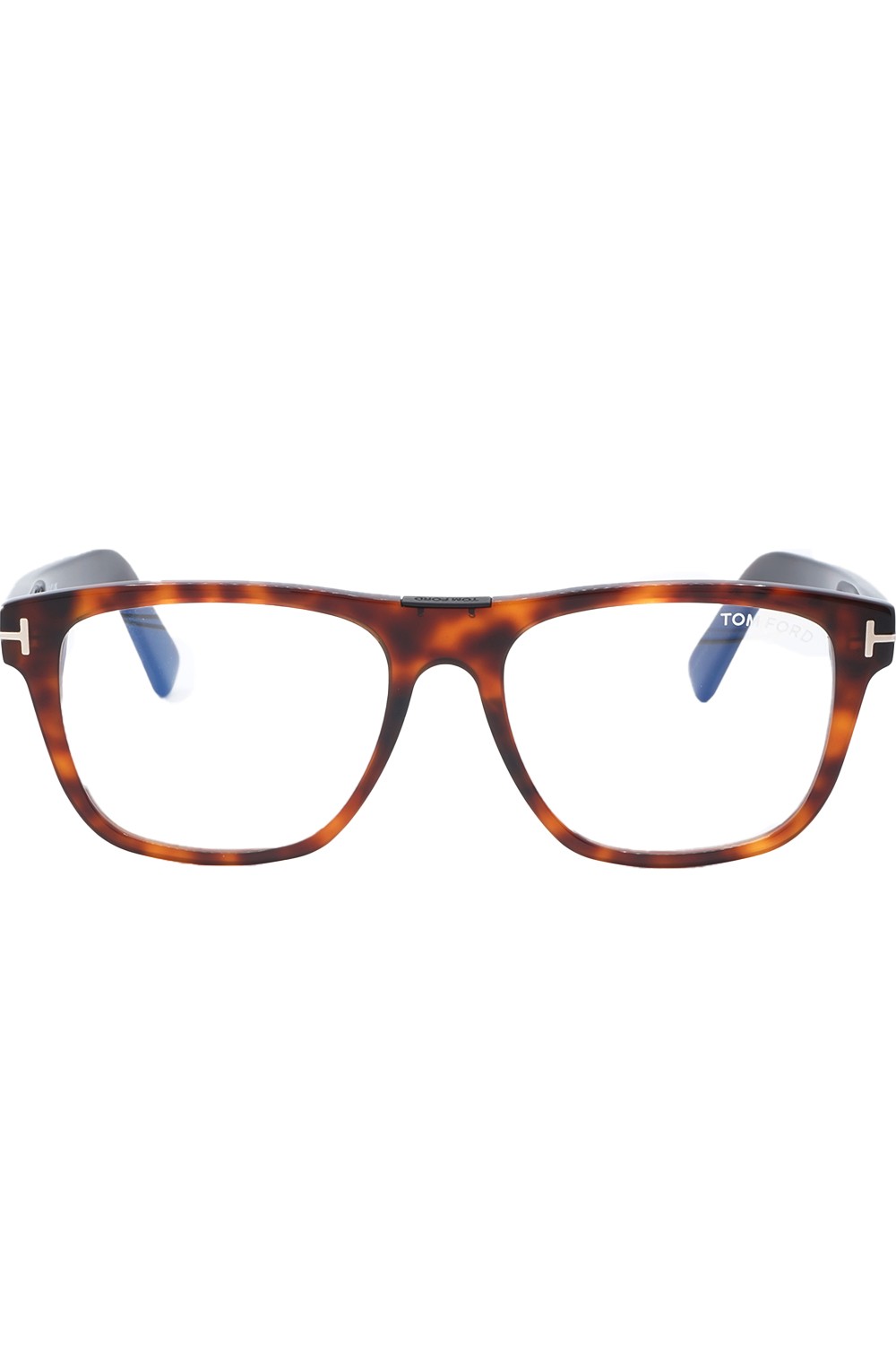 Tom Ford - Occhiali da vista in celluloide squadrati unisex tartarugato -