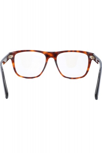 Tom Ford - Occhiali da vista in celluloide squadrati unisex tartarugato -