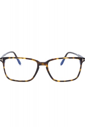 Tom Ford - Occhiali da vista in celluloide rettangolari per uomo tartarugato - 2