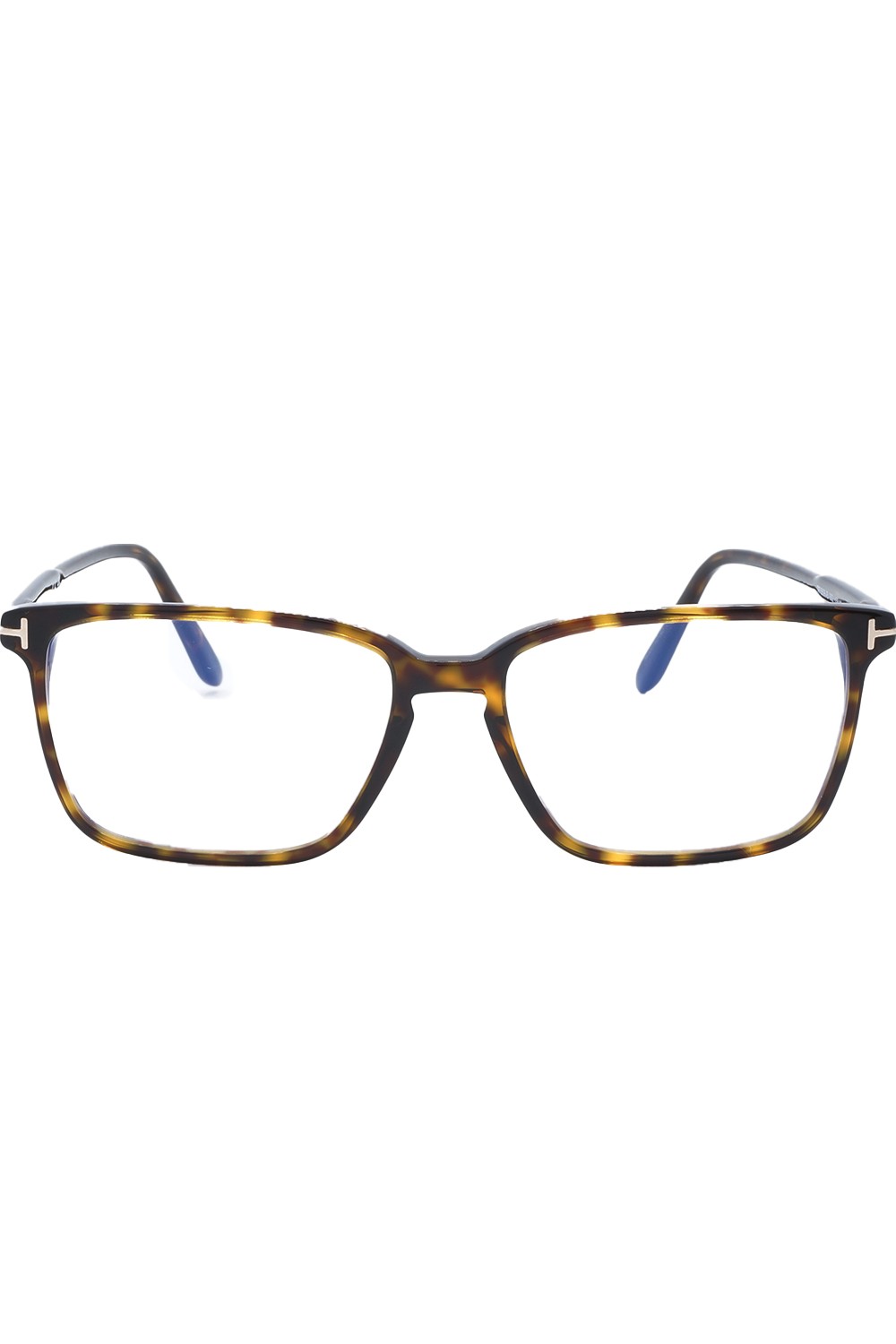 Tom Ford - Occhiali da vista in celluloide rettangolari per uomo tartarugato -